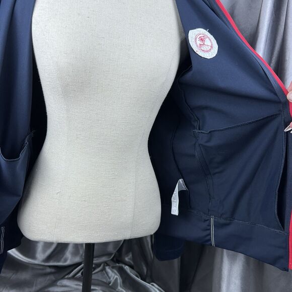 Nike Golf Tour Women S Performance Jacket Dri-Fit Navy Red Full Zip Pebble Beach - Picture 10 of 15